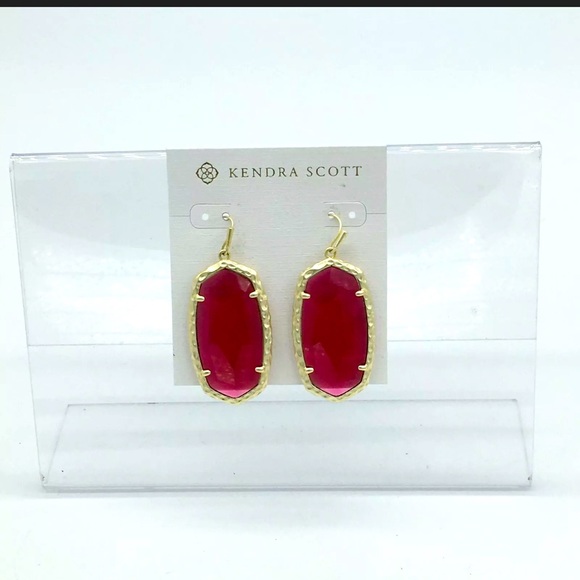 NWT Kendra Scott RED BERRY GLASS DROPS MSRP $86